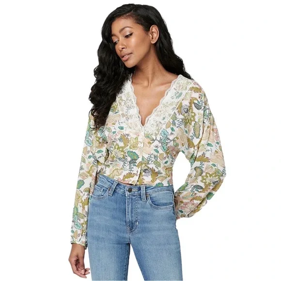 BUFFALO DAVID BITTON | Raquel Lace Trim Blouse - Picture 3 of 10